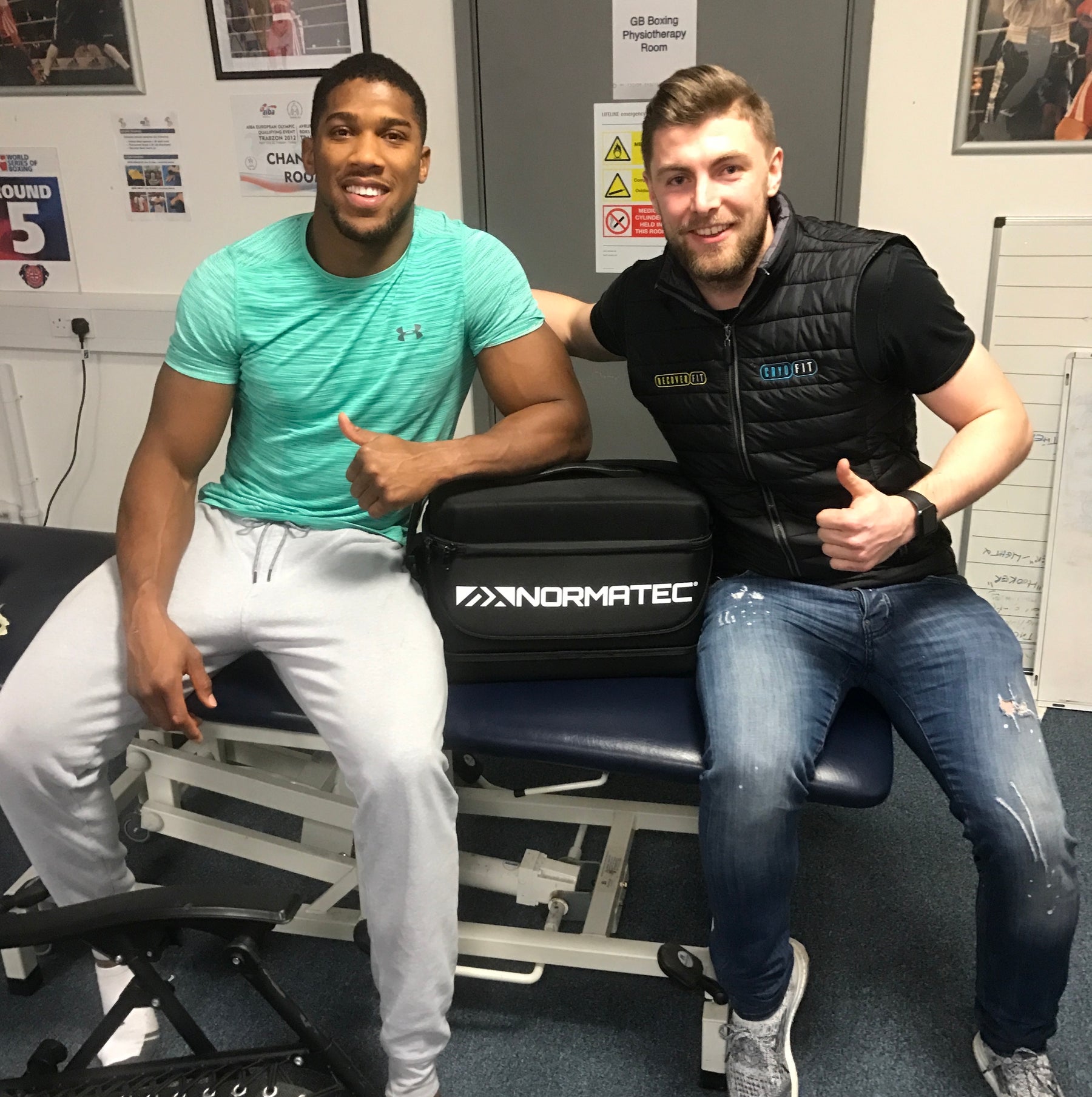 BAGGY TROUSERS NormaTec: Introducing the Michelin Man-style trousers that Anthony Joshua, Gareth Bale and John Terry use to aid muscle recovery