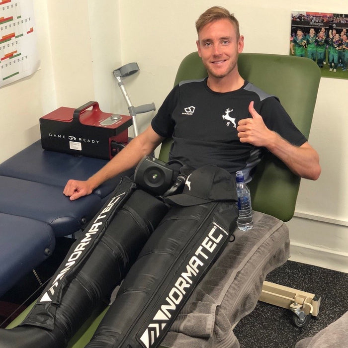 What are the benefits of using Normatec leg compression boots?